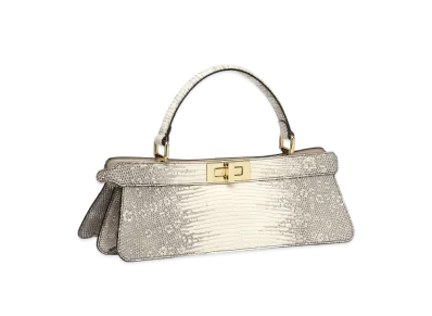 FENDI Peekaboo I See U Stretch Reserve Leather Bag "Gray"