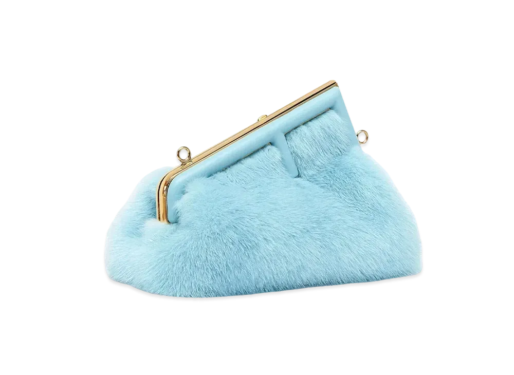 FENDI Fendi First Small Mink Bag "Light Blue"