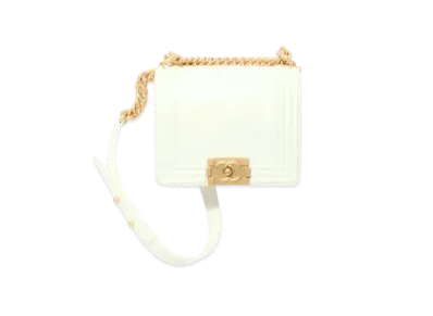 CHANEL Boy Chanel Mini Hand Bag Calfskin "White"