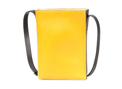 Marni MUSEO Soft Bag in Yellow and Green Tumbled Calf "Yellow/Green"