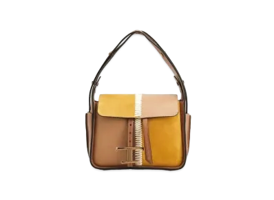 TOD'S Leather Bag Mini "Yellow/Beige"