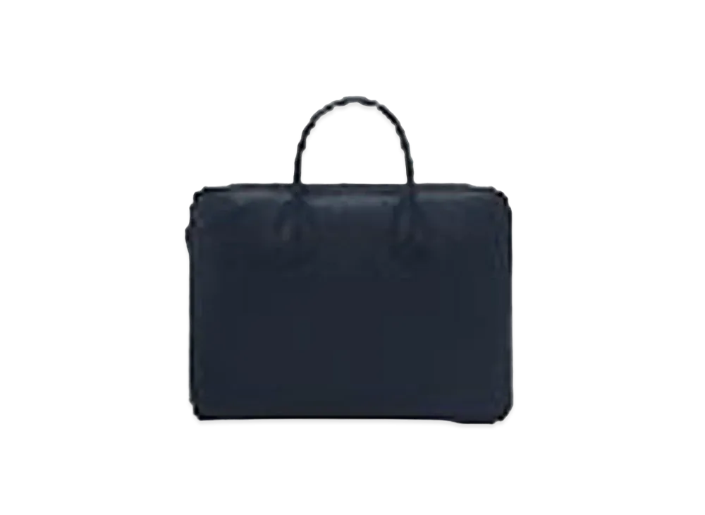Valextra My Logo Padlock Briefcase "Navy"