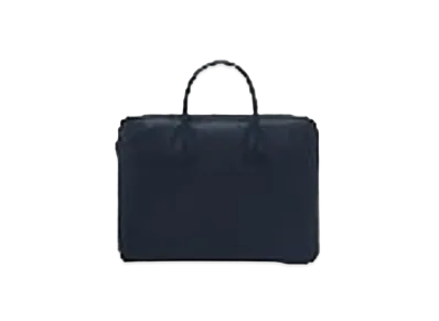 Valextra My Logo Padlock Briefcase "Navy"