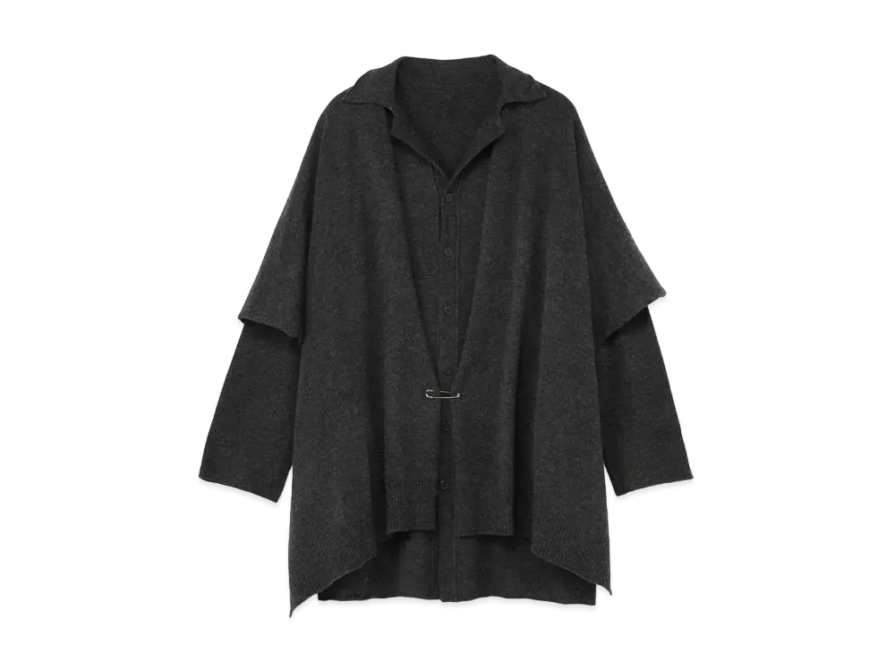 Yohji Yamamoto 10 G1 PLY PS CAPE CD A "Gray"