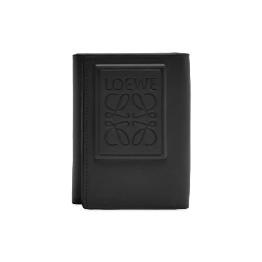 LOEWE Trifold Wallet Satin Calf "Black"
