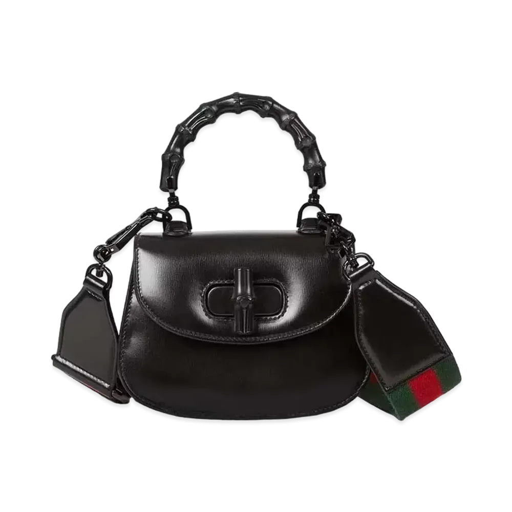 GUCCI Mini Top Handle Bag with Bamboo "Black"