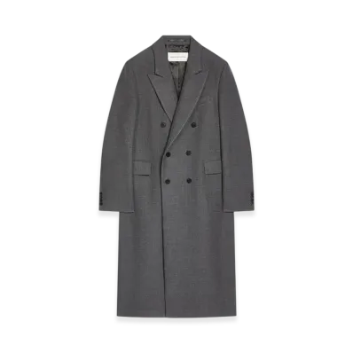 DRIES VAN NOTEN Tailored Wool Coat "Dark grey"