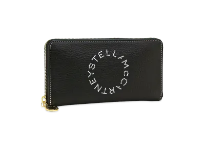 STELLA McCARTNEY Women's Stella Logo Vegan Leather Cruelty-Free "Black"