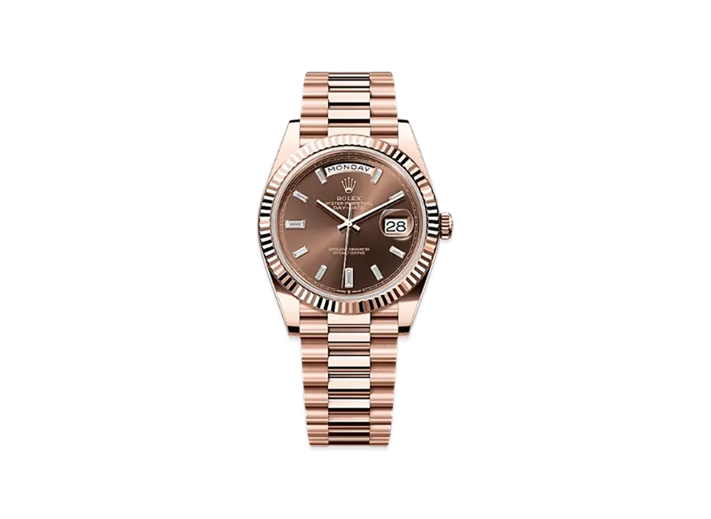 ROLEX Day-Date 40mm Everose Gold 228235 "Chocolate"