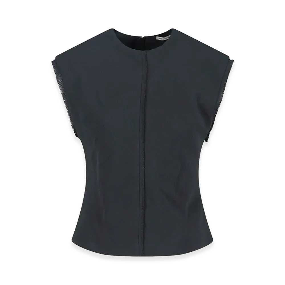 AMI PARIS Women's Top in Viscosa "Gray"
