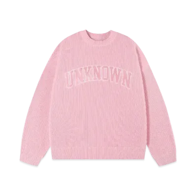 Unknown London Collage Logo Knit "Light Pink"