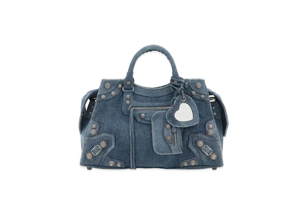 BALENCIAGA Neo Cagole City Handbag Denim "Blue"