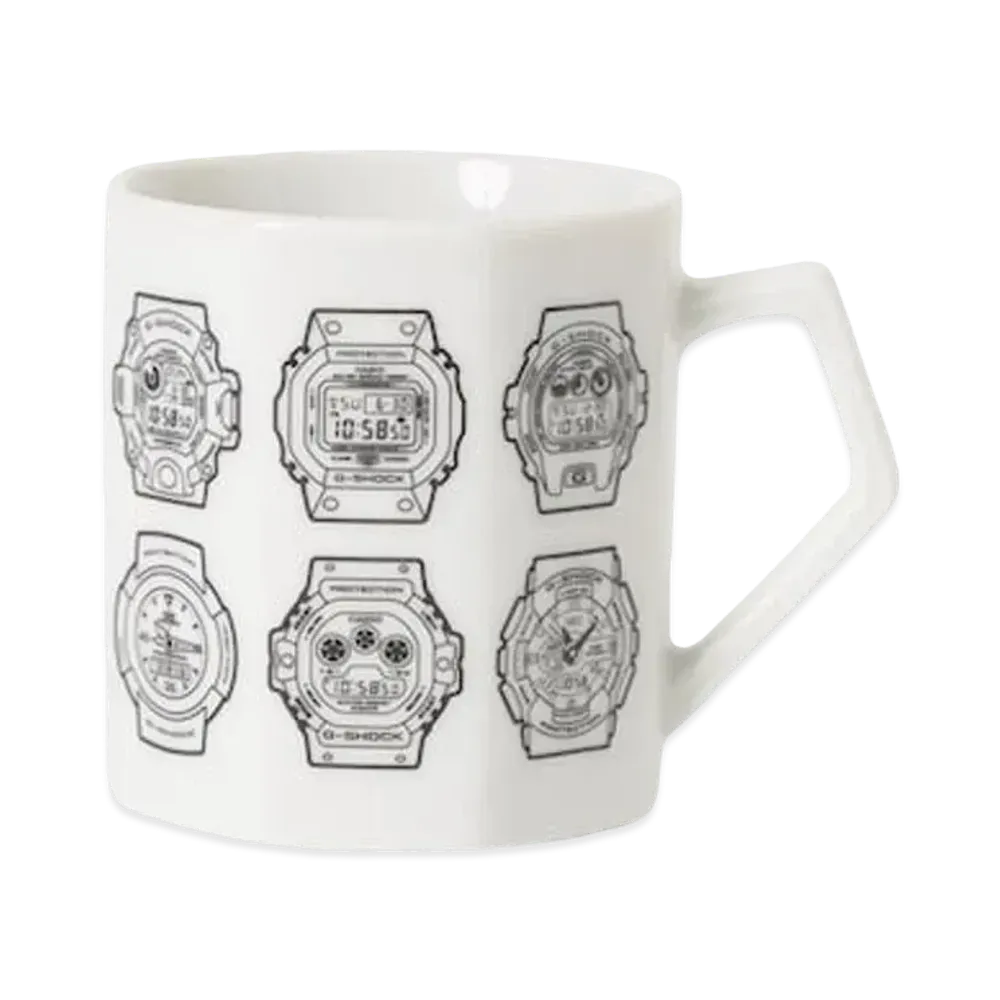 G-Shock Products 14Models Octagon Mug "White"