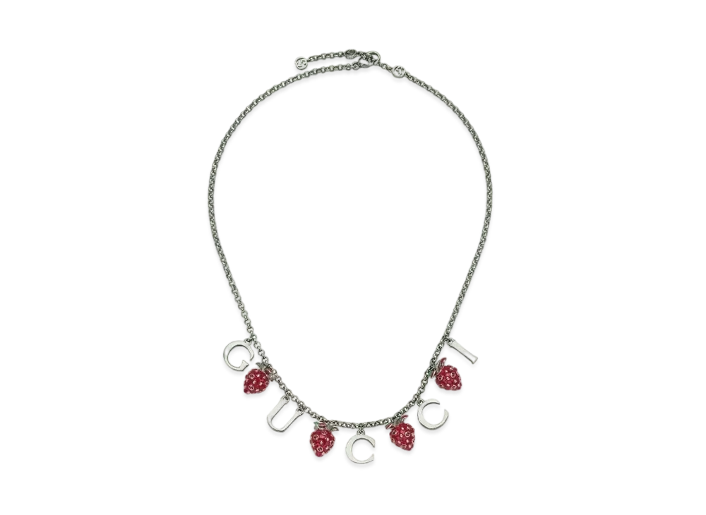 GUCCI Strawberry Charm Necklace