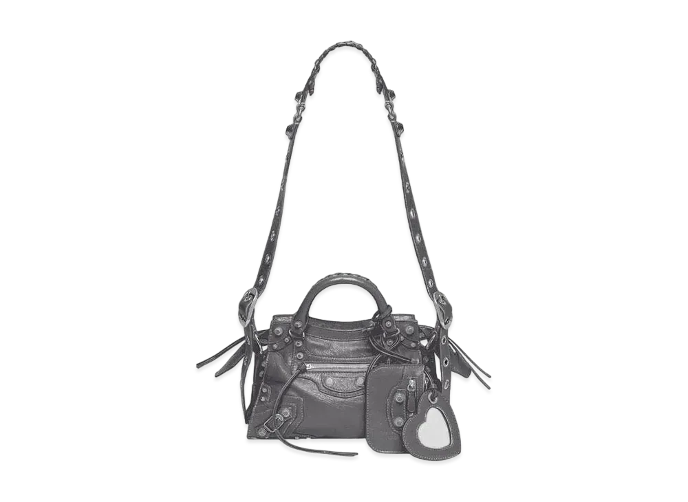BALENCIAGA Neo Cagole XS Handbag "Dark Grey"