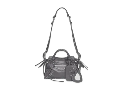 BALENCIAGA Neo Cagole XS Handbag "Dark Grey"