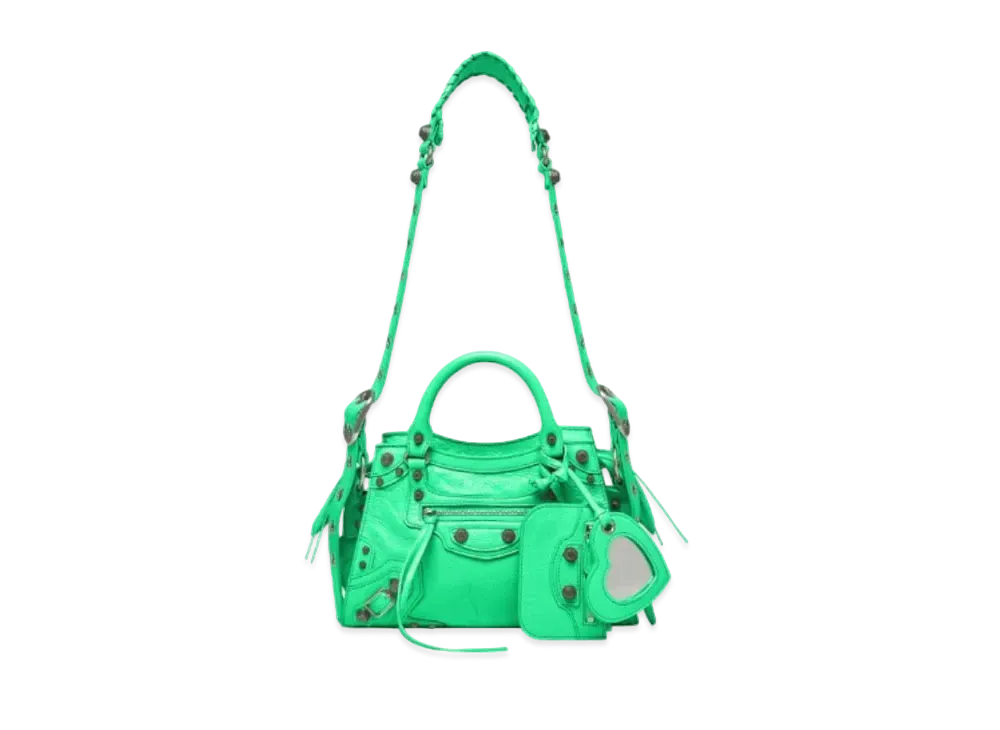BALENCIAGA Neo Cagole XS Handbag "Green"