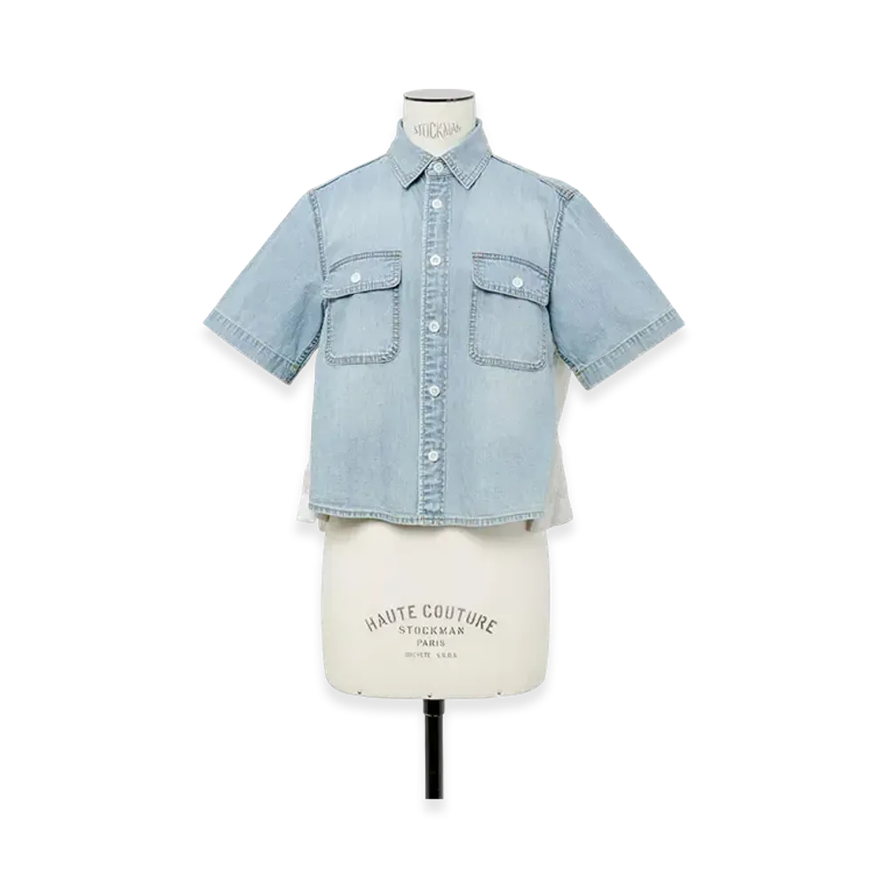 sacai Denim Shirt "Light Blue/Light Gray"