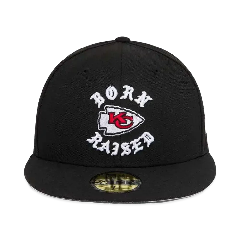 NEW ERA x Born x Raised x NFL + Chiefs Fitted Rocker Hat "Black"