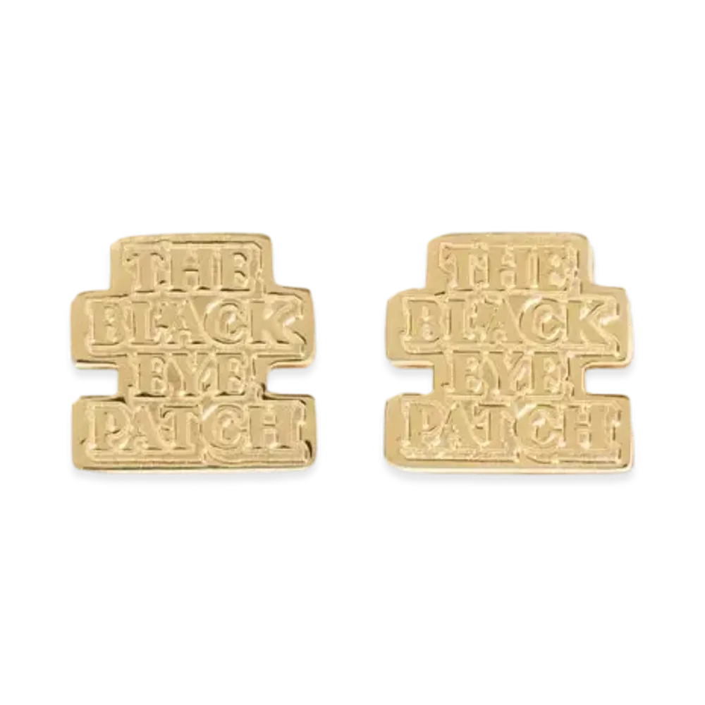 Blackeyepatch OG Label Earring (2 Pieces) "Gold"