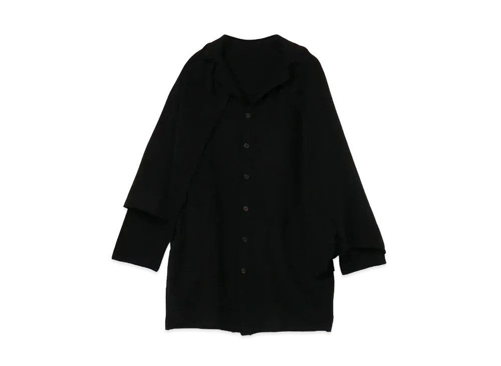 Yohji Yamamoto 10 G1 PLY PS CAPE CD B "Black"
