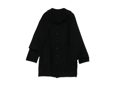 Yohji Yamamoto 10 G1 PLY PS CAPE CD B "Black"