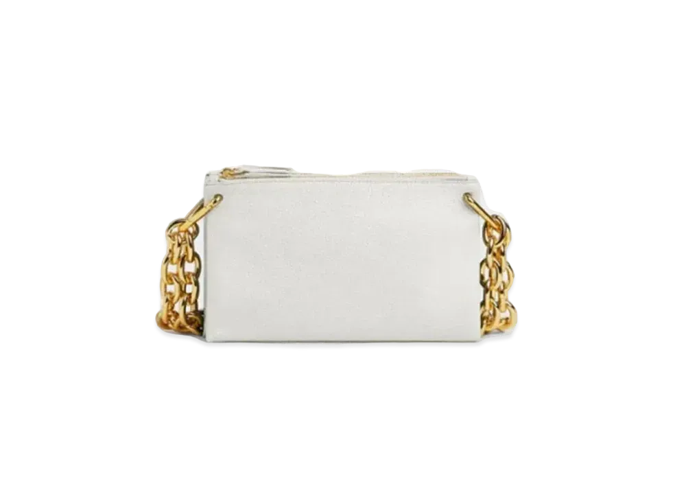 Bottega Veneta Trio Pouch Chain "White"