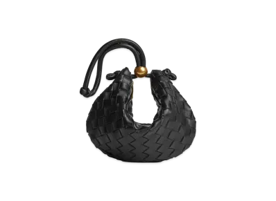 Bottega Veneta Turn Intrecciato Small Pouch "Black"