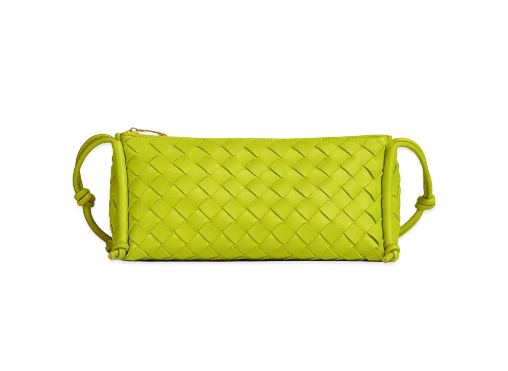 Bottega Veneta Small Pouch With Strap Leather "Acid Kiwi"