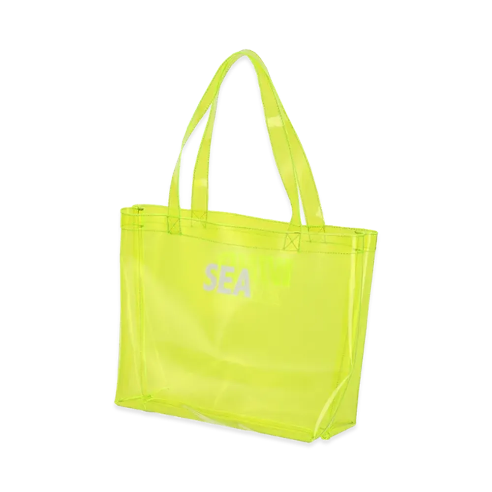 WIND AND SEA x BRIEFING GOLF Sea Clear Bag "Neon Yellow"