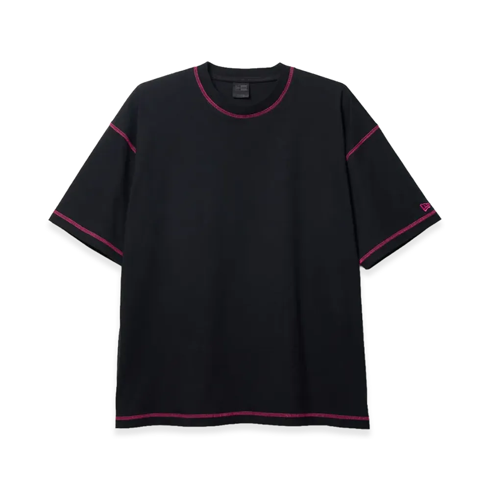 NEW ERA Short Sleeve Color Stitch T-shirt Black Label SS26 "Black"