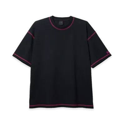 NEW ERA Short Sleeve Color Stitch T-shirt Black Label SS26 "Black"