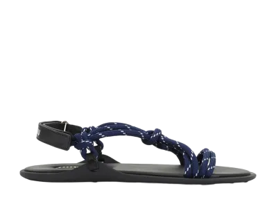 MIU MIU Women's Fabric Sandals "Blue"