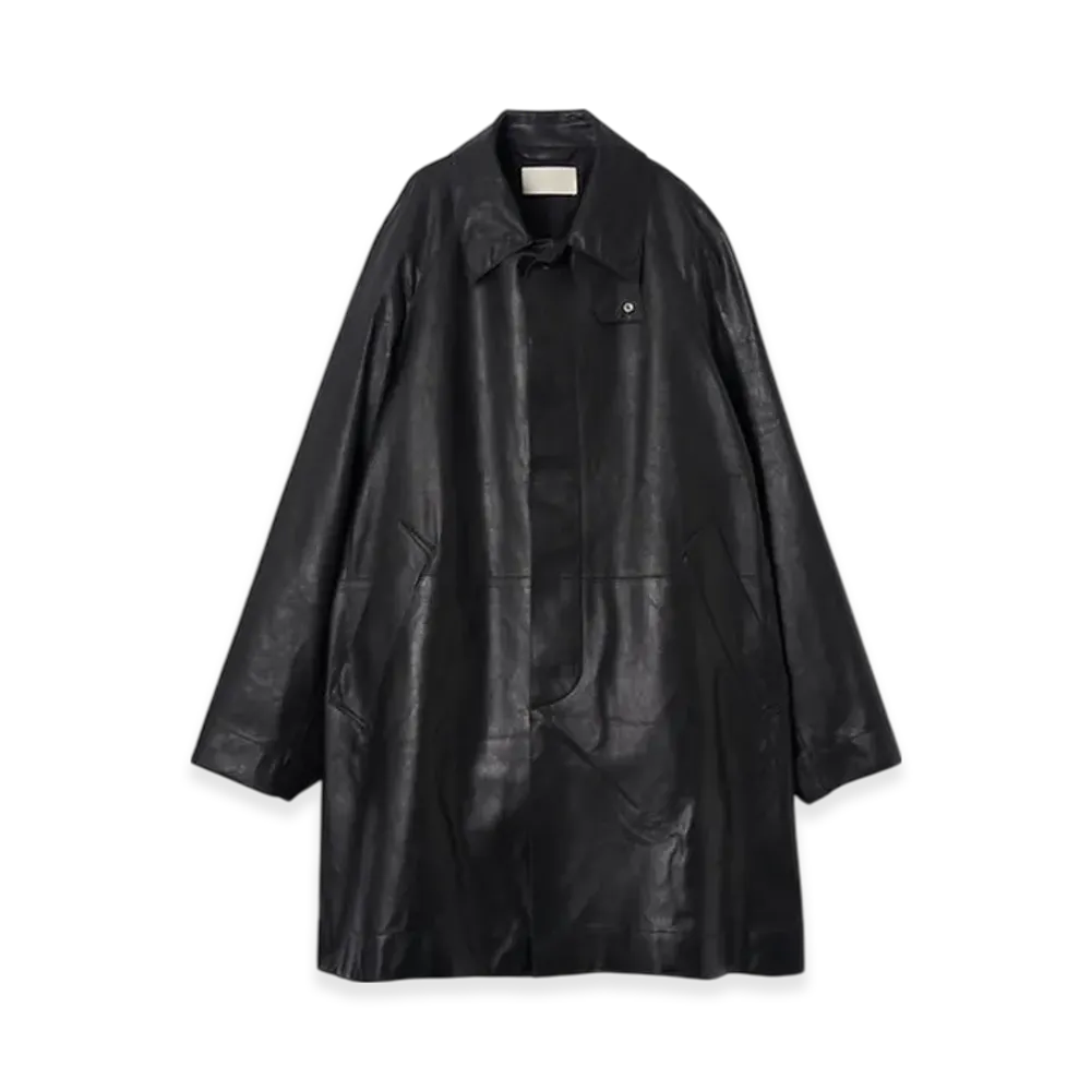 YOKE Goat Suede Nappalan Cut-Off Half Coat "Black"