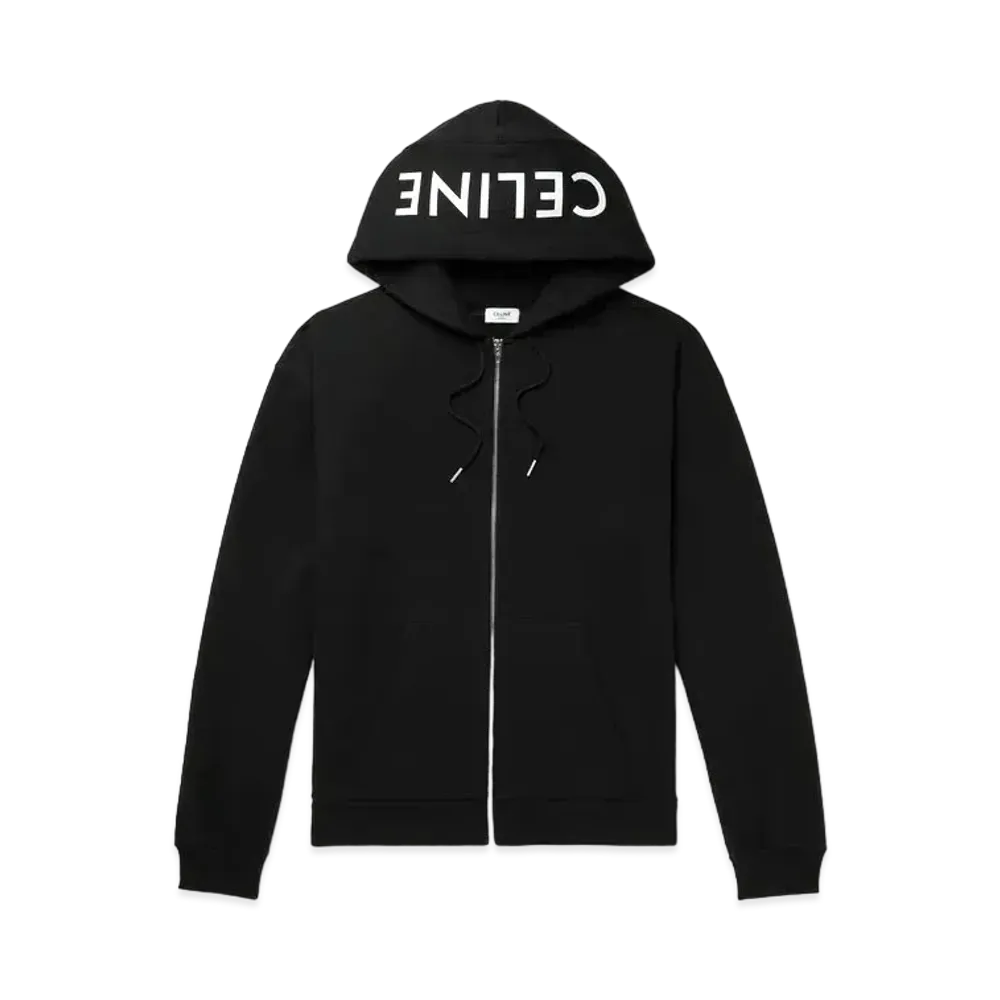 CELINE Celine Loose Sweatshirt / Cotton Fleece "Black/White"