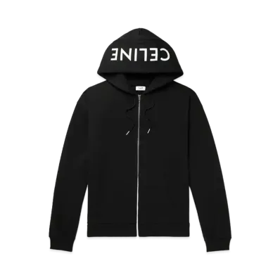 CELINE Celine Loose Sweatshirt / Cotton Fleece "Black/White"