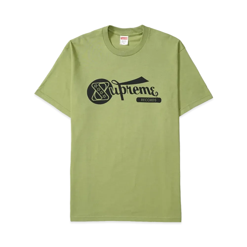 シュプリーム レコード Tシャツ "モス"