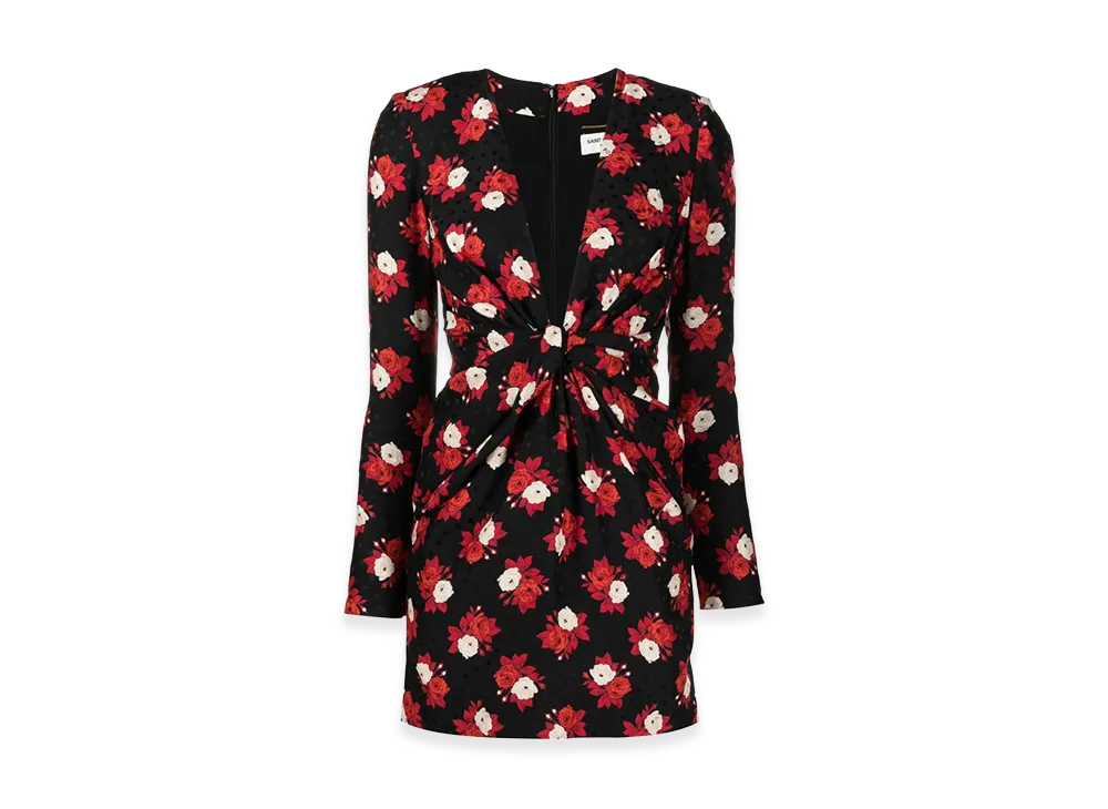 Saint Laurent Women's Dress "Black/Red"