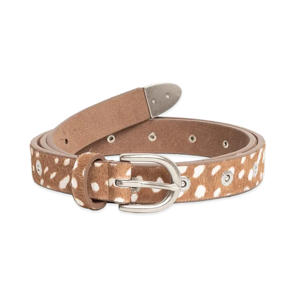 Stussy Rivet Stud Belt "Hairy Deer Pattern"