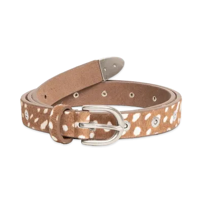 Stussy Rivet Stud Belt "Hairy Deer Pattern"
