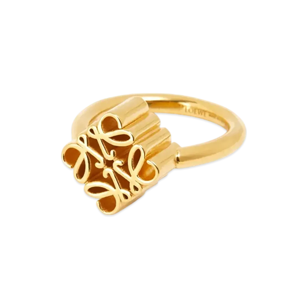 LOEWE Single Anagram Ring "Gold"
