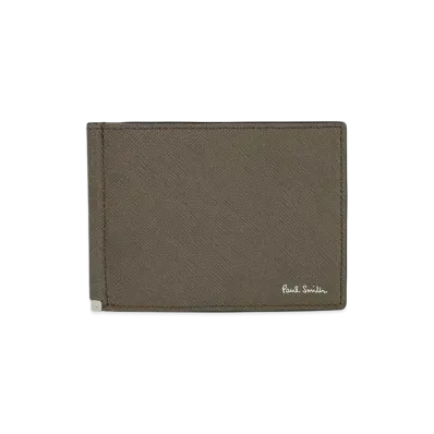 Paul Smith Bright Stripe Puller Money Clip "LightBrown"