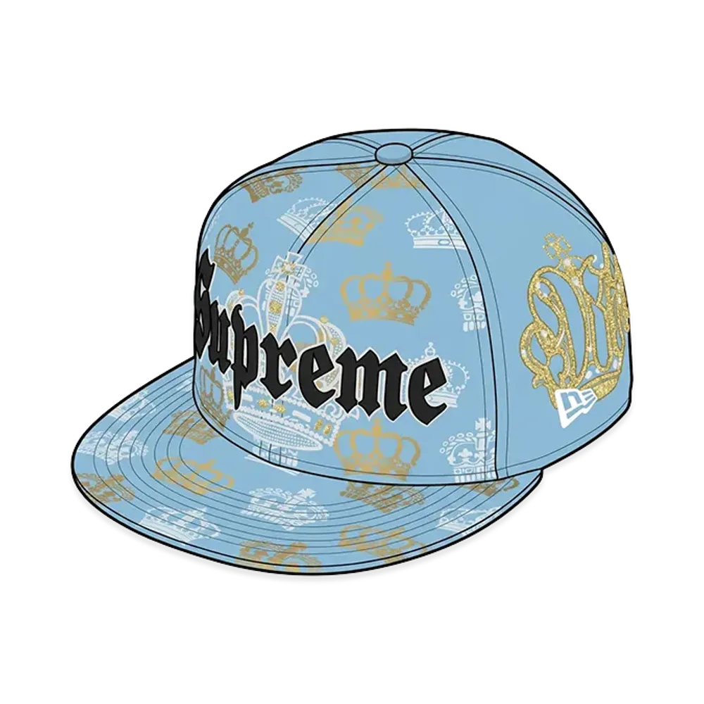 Supreme Crown New Era "Light Blue"