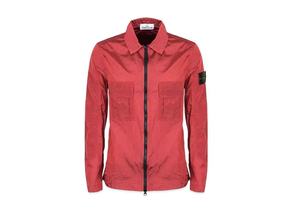 Stone Island Nylon Metal Ripstop Overshirt "Red"