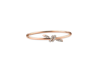 Tiffany & Co. Wire Bangle with Diamonds "Rose Gold"