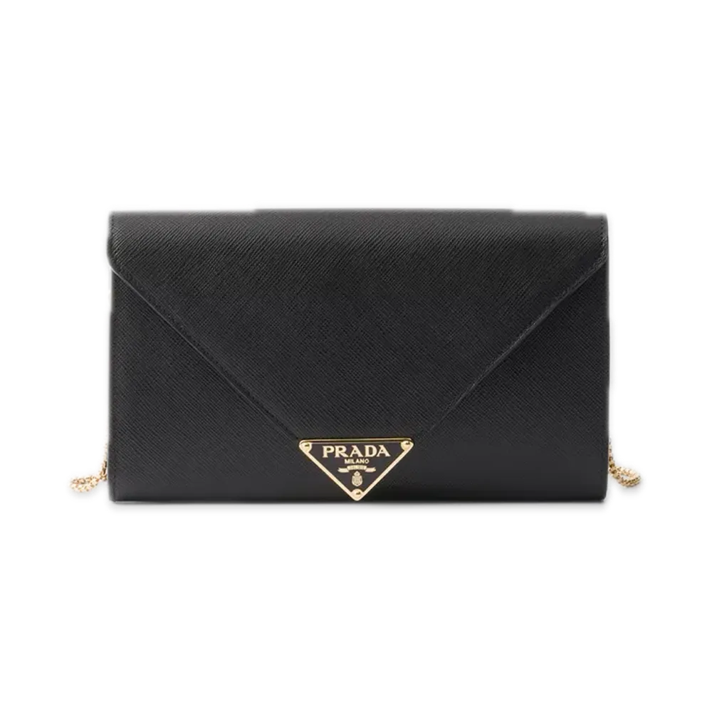 PRADA Saffiano Leather Mini Bag "Black"