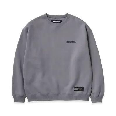 NEIGHBORHOOD Plain Sweat Crewneck LS "Gray"