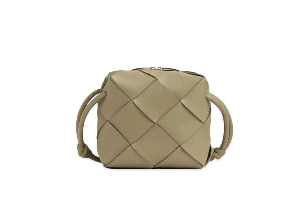 Bottega Veneta Mini Cassette Camera Bag "Taupe"
