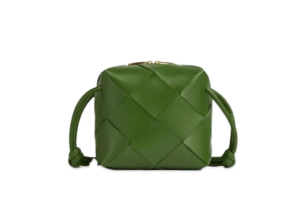 Bottega Veneta Mini Cassette Camera Bag "Avocado"
