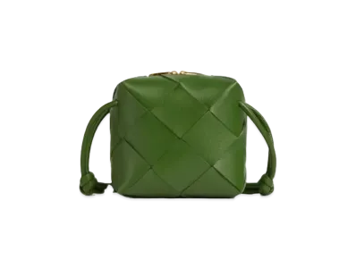 Bottega Veneta Mini Cassette Camera Bag "Avocado"